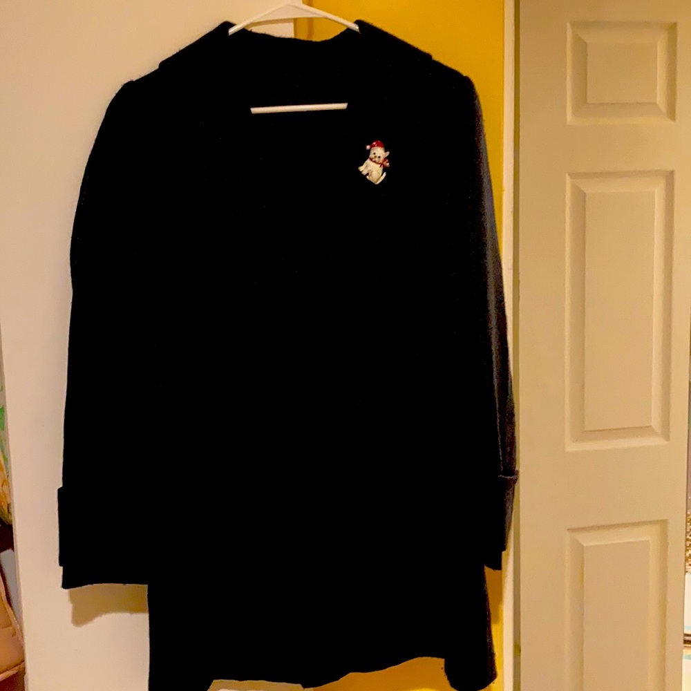 Navy blue pea coat